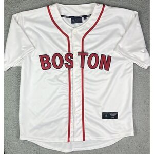 Vtg Boston Red Sox Embroidered Baseball Jersey Button Up‎ Renegade MLB Size XL